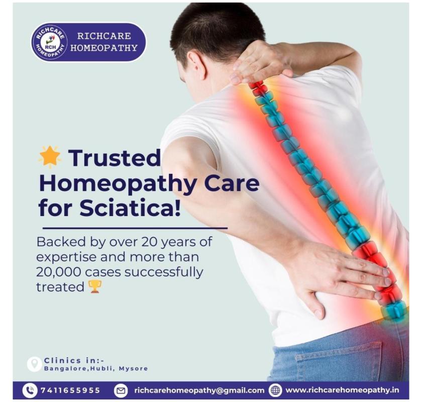 Sciatica Homeopathy Treatments in Bangalore -Rich Care 