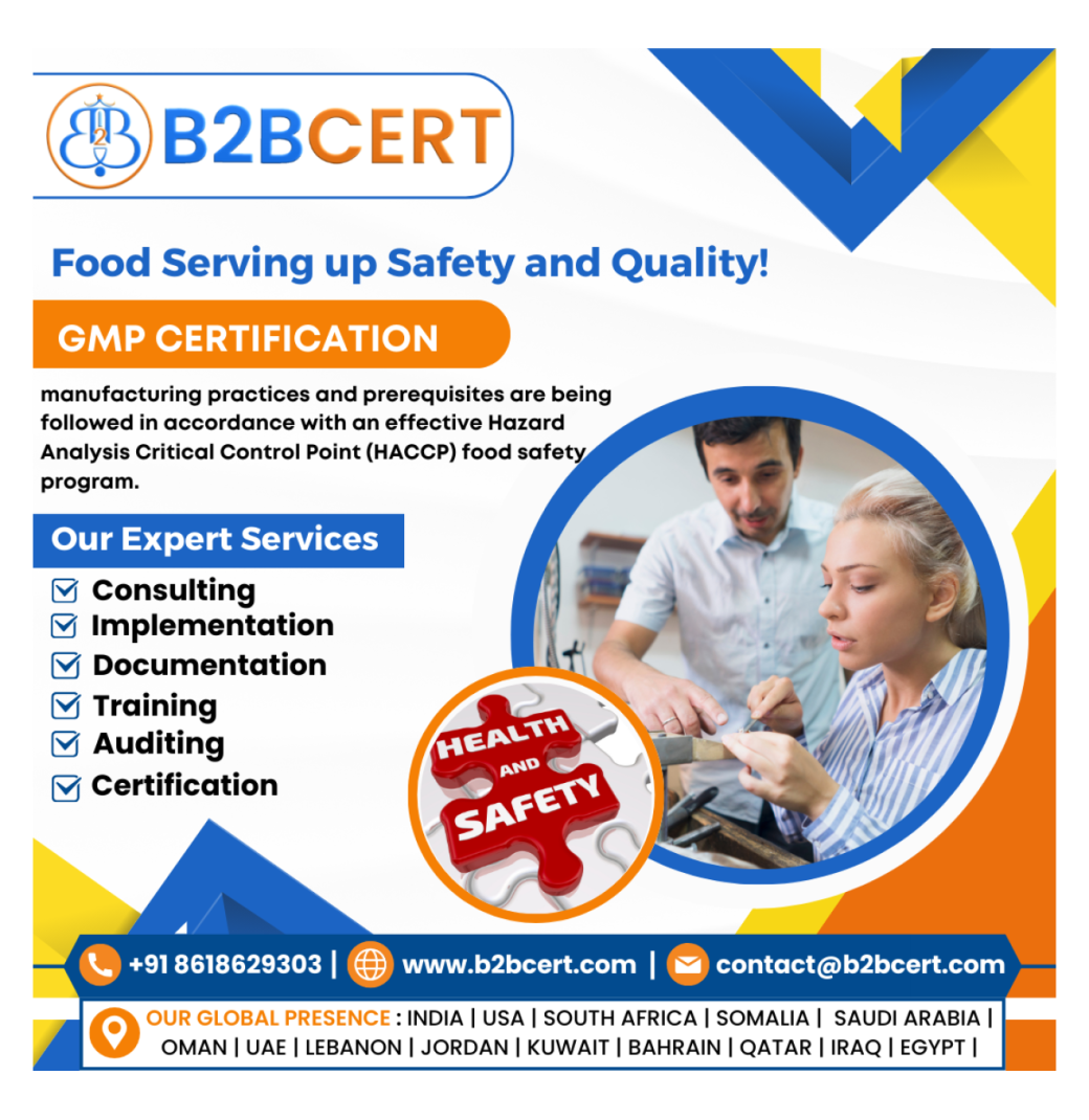 GMP Certification in Chicago with B2BCERT