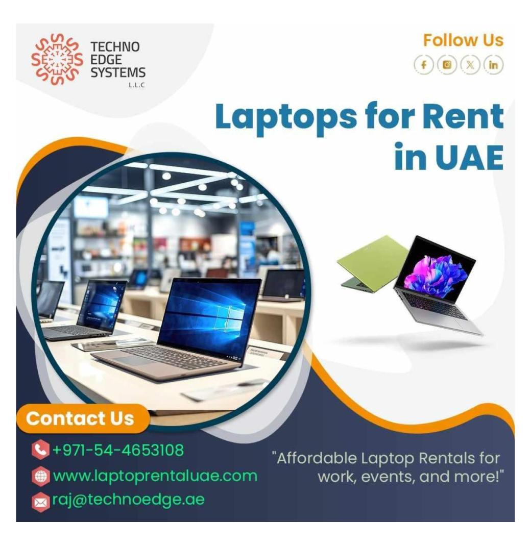  Laptop Rental Services in UAE – Short or Long-Term