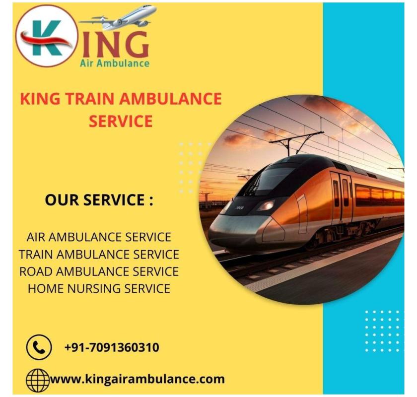 King Train Ambulance in Patna does not concession with the health of its patients during the journey
