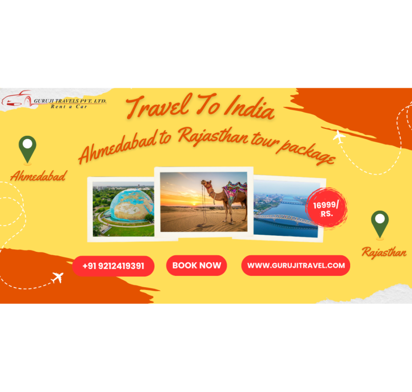 Ahmedabad to Rajasthan Tour service 