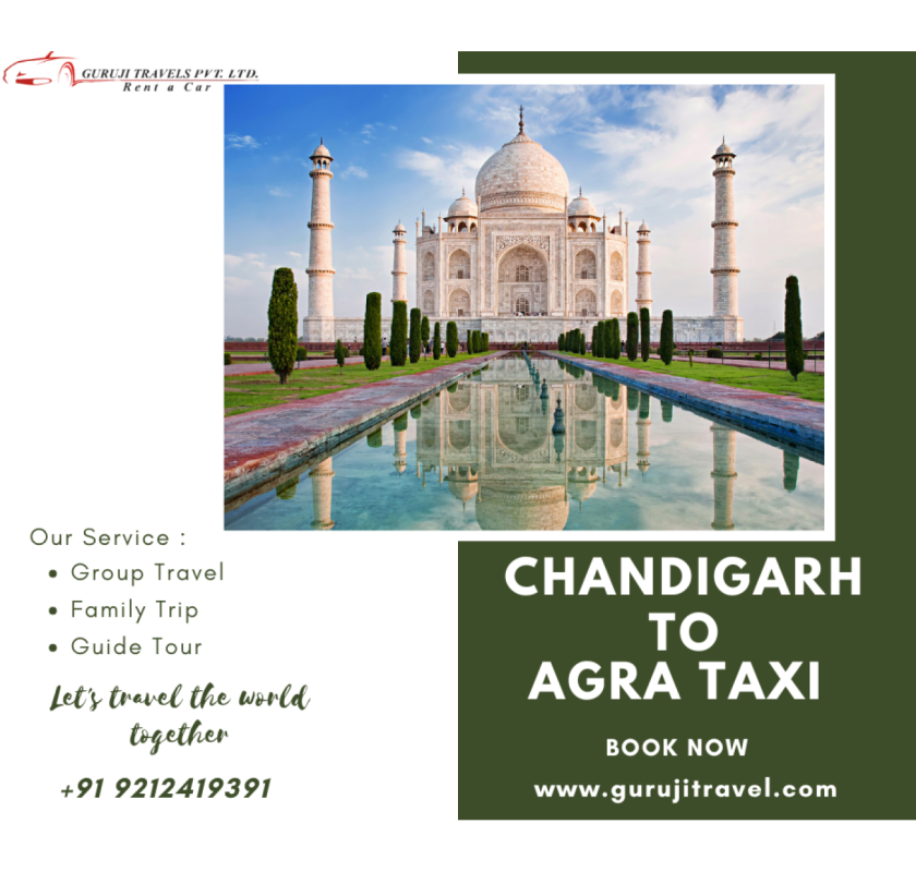 Chandigarh to Agra Taxi service available
