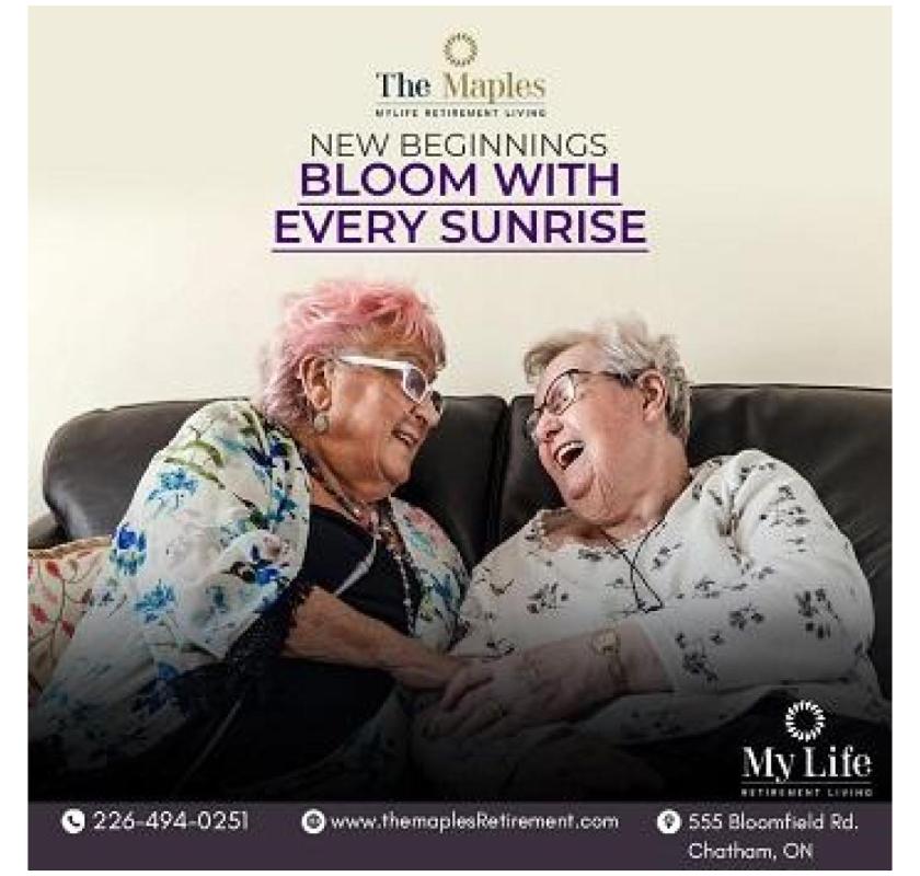 Comfortable and Caring Living at Maple Lodge Retirement Home – The Maples Retirement