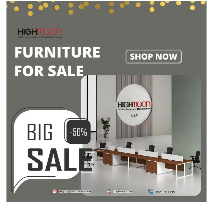 BIG OFFICE FURNITURE SALE – 50% OFF!