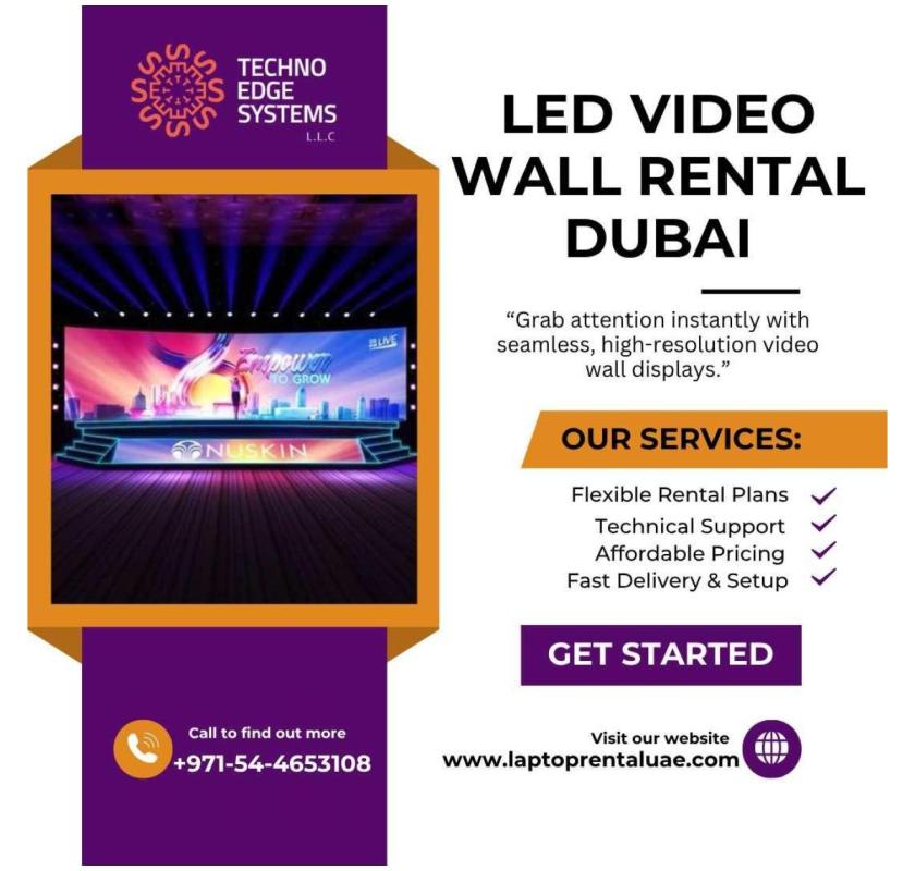 Rent LED Video Walls in Dubai for Events and Shows
