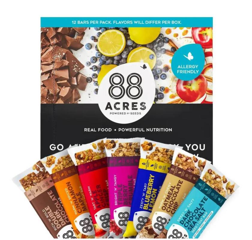 Get Delicious Granola Bar Flavours at 88 Acres!