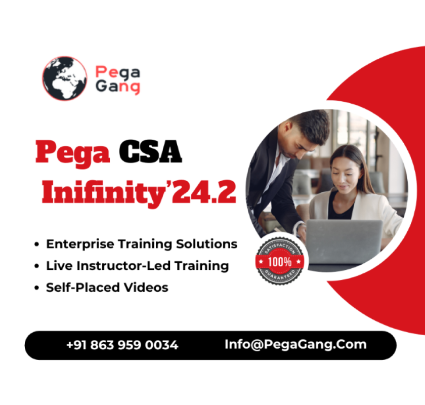 Join Pega CSA Infinity'24.2 Online Certification Course Now – PegaGang