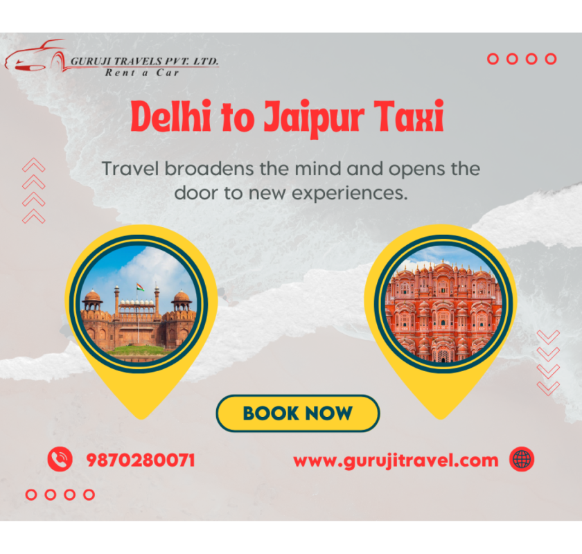Delhi to Jaipur Taxi service available