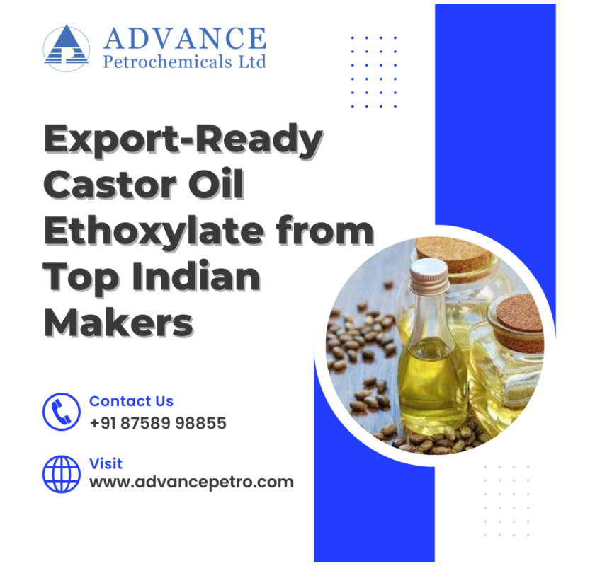 Export-Ready Castor Oil Ethoxylate from Top Indian Makers