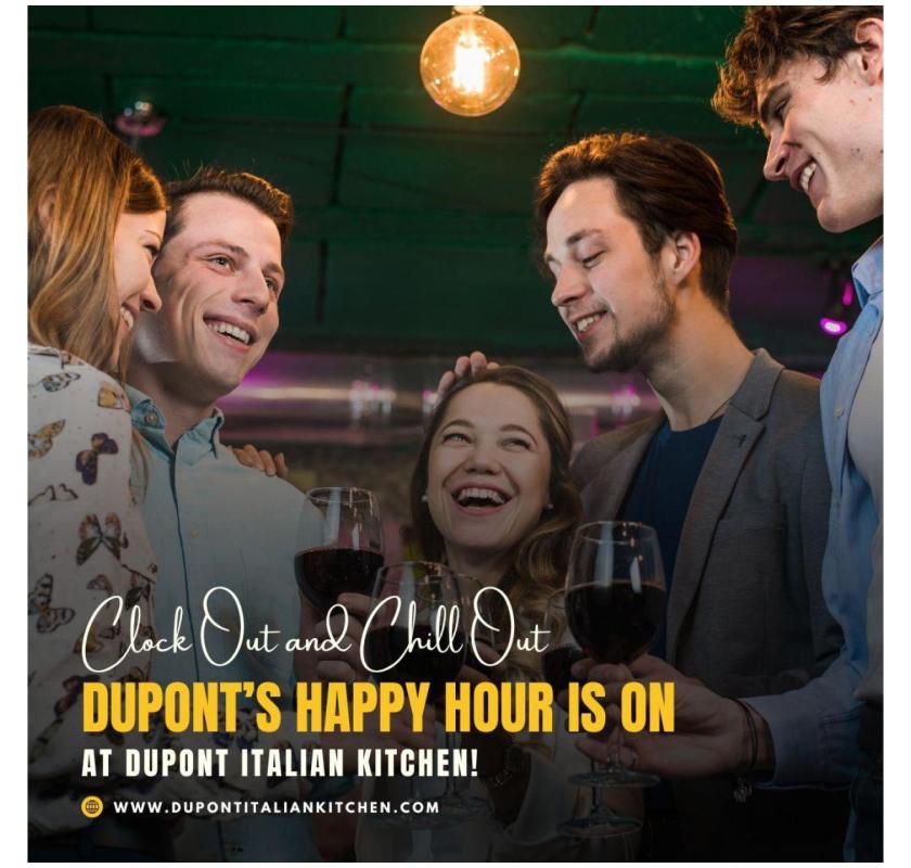 Chill Out with Happy Hour in DuPont Circle at DuPont Italian Kitchen