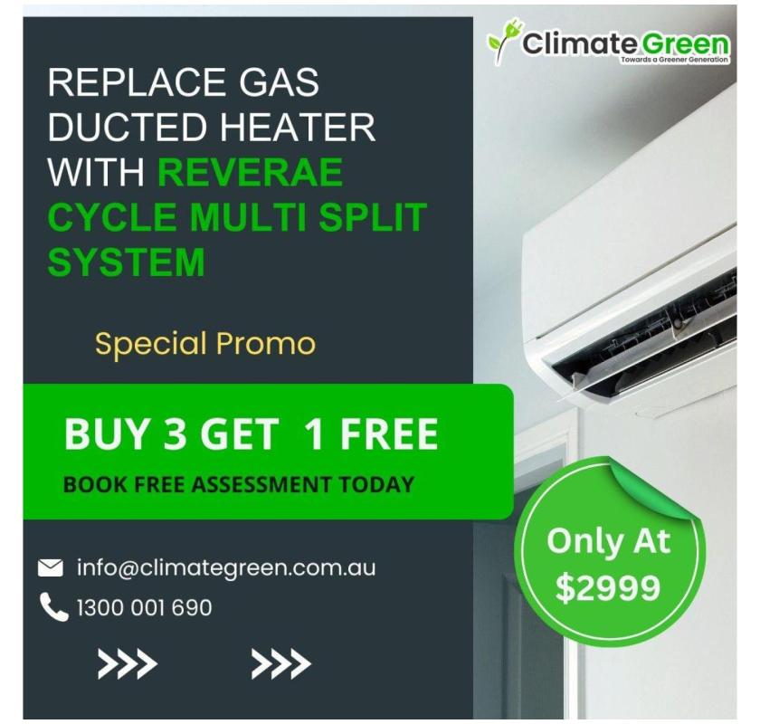 Replace Your Gas Ducted Heater Today