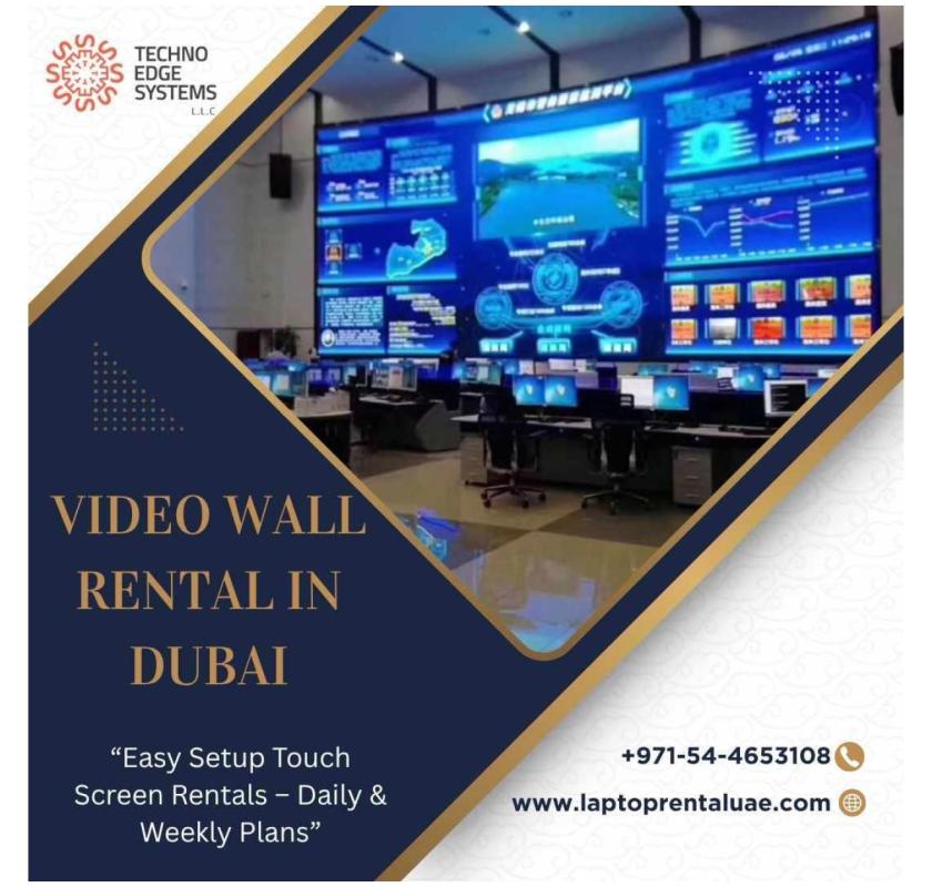 Short & Long-Term Video Wall Rental in Dubai