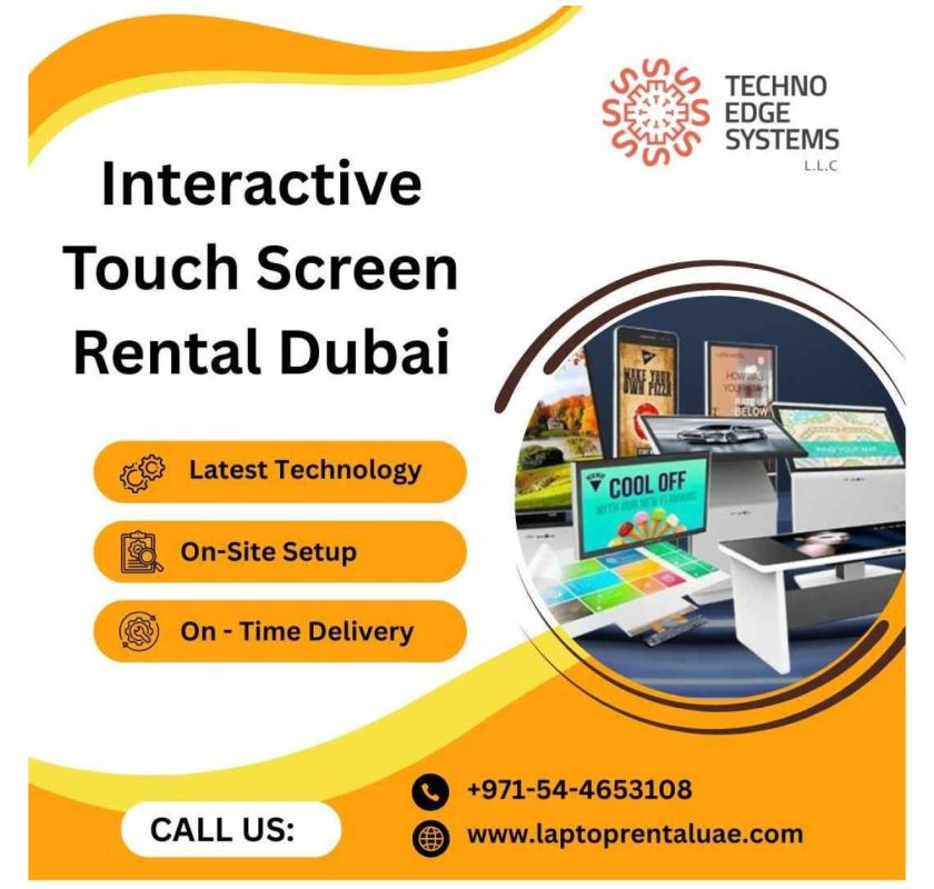 Get Interactive! Touch Screen Rentals for Dubai Trade Shows
