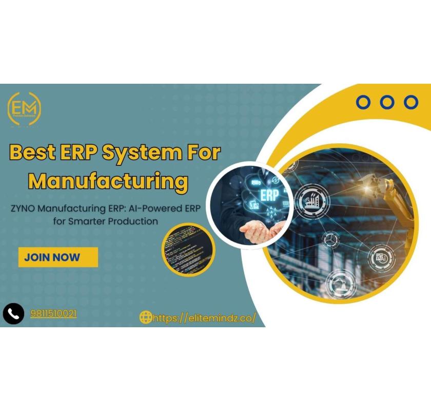 Best ERP System for Manufacturing | Elite Mindz – Trusted ERP Software Provider