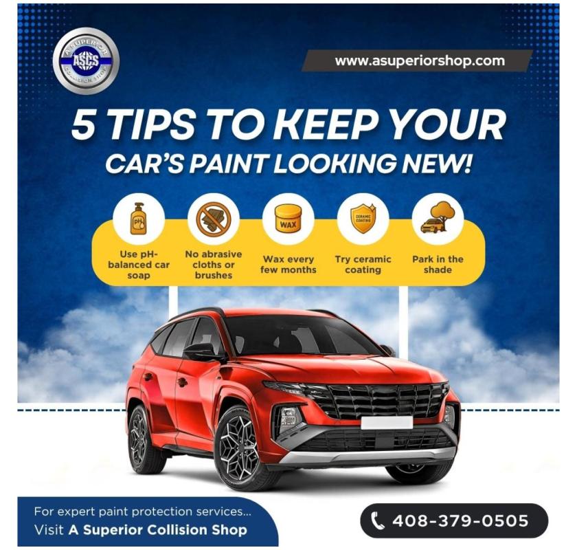 5 Tips To Keep Your Car's Paint Looking New !