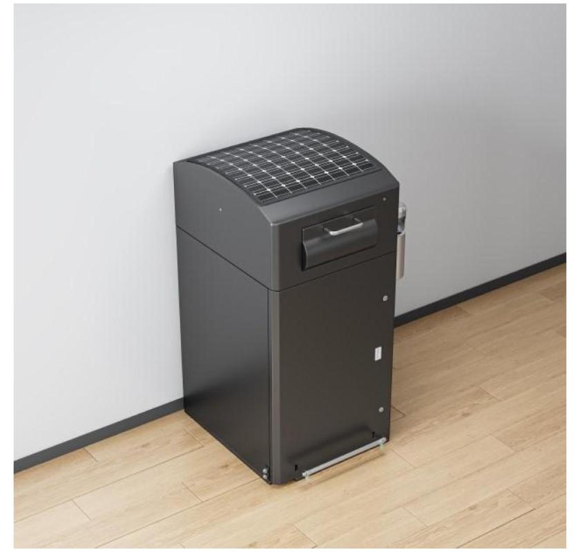 Sustainable Solar Powered Waste Bin