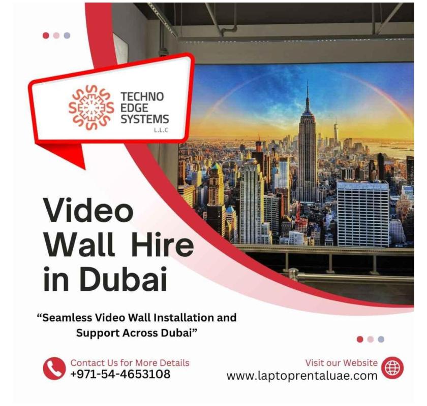 Video Wall Hire in Dubai – Bright & Clear Displays