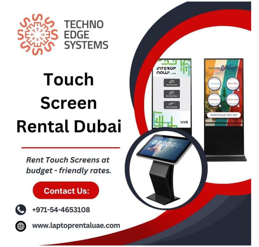 Touch Screen Rental Dubai – LED Screens in Dubai, UAE